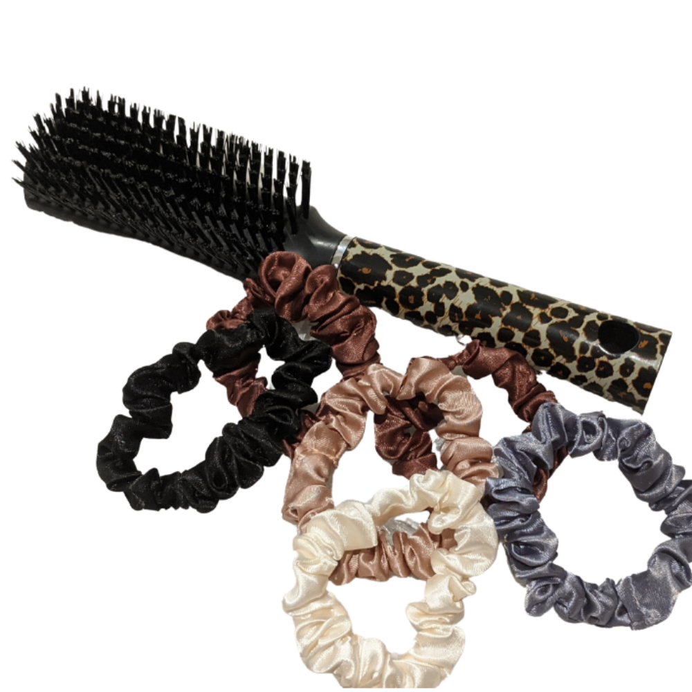 Pack of 6 Premium Silky Satin Scrunchies
