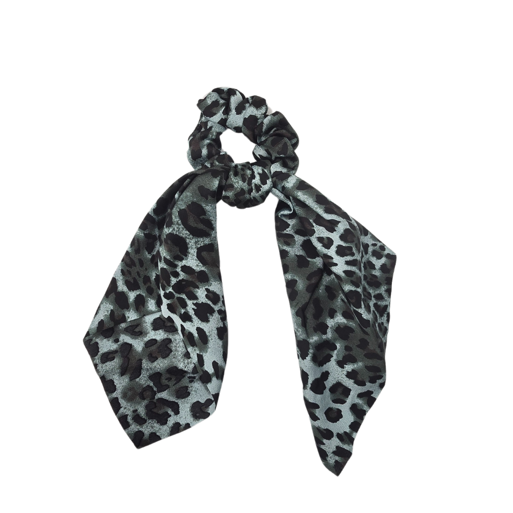 2-in-1 Leopard Print Scrunchies with Scarf